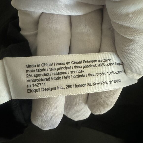 ELOQUII Elements Women's Plus Size Eyelet Puff Sleeve Top Size 24 - Picture 8 of 12